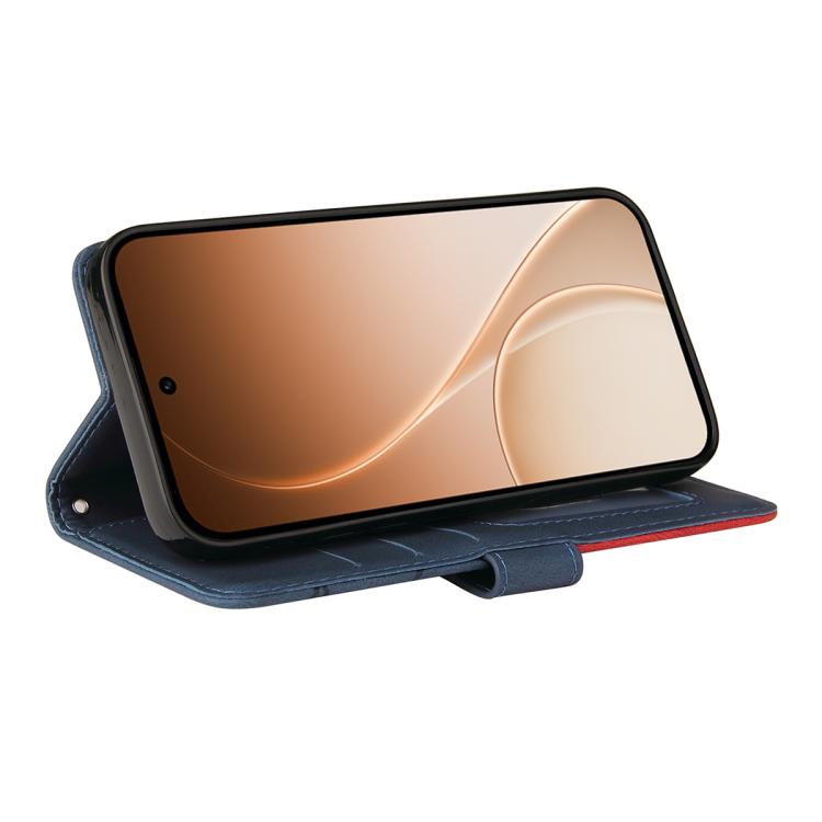 For OPPO Reno15 5G Global Dual-color Splicing Flip Leather Phone Case
