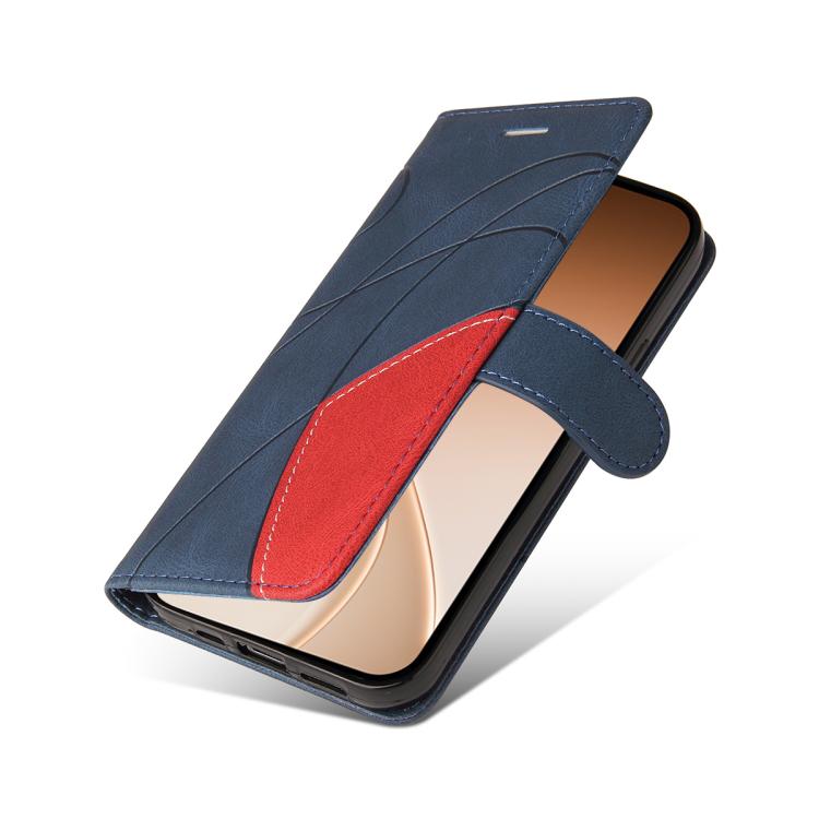 For OPPO Reno15 5G Global Dual-color Splicing Flip Leather Phone Case