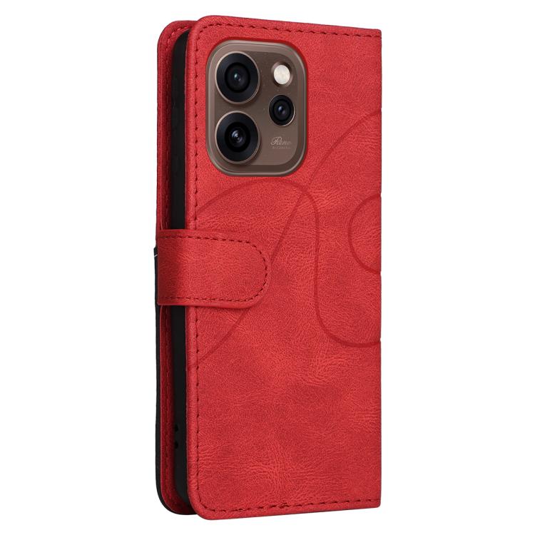 For OPPO Reno15 5G Global Dual-color Splicing Flip Leather Phone Case