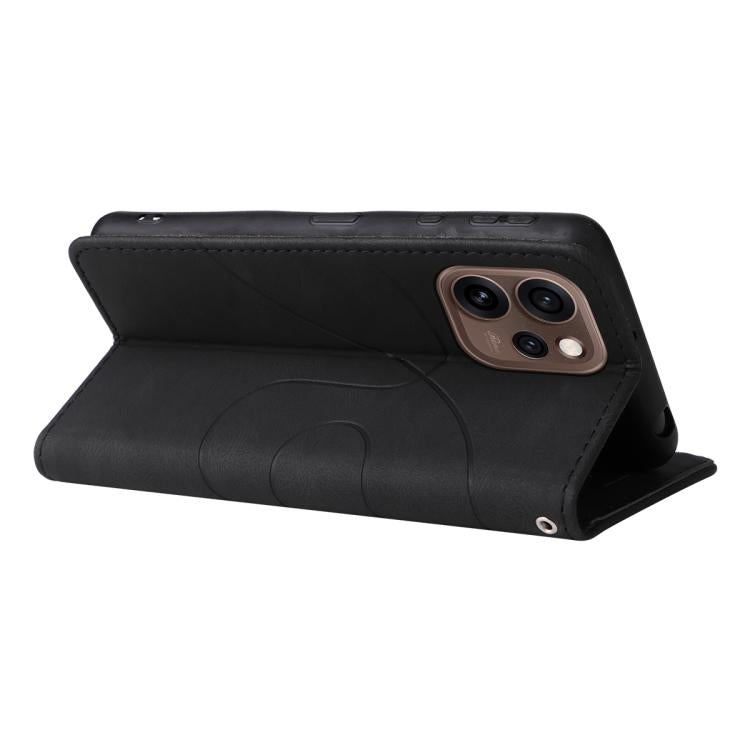 For OPPO Reno15 5G Global Dual-color Splicing Flip Leather Phone Case