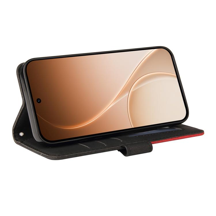 For OPPO Reno15 5G Global Dual-color Splicing Flip Leather Phone Case