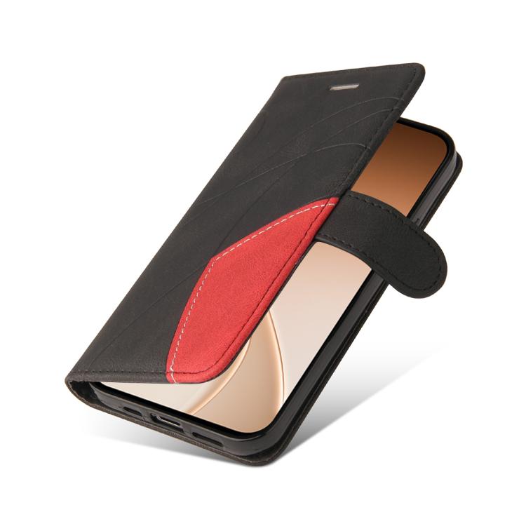 For OPPO Reno15 5G Global Dual-color Splicing Flip Leather Phone Case