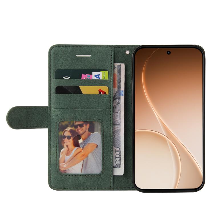For OPPO Reno15 5G Global Dual-color Splicing Flip Leather Phone Case