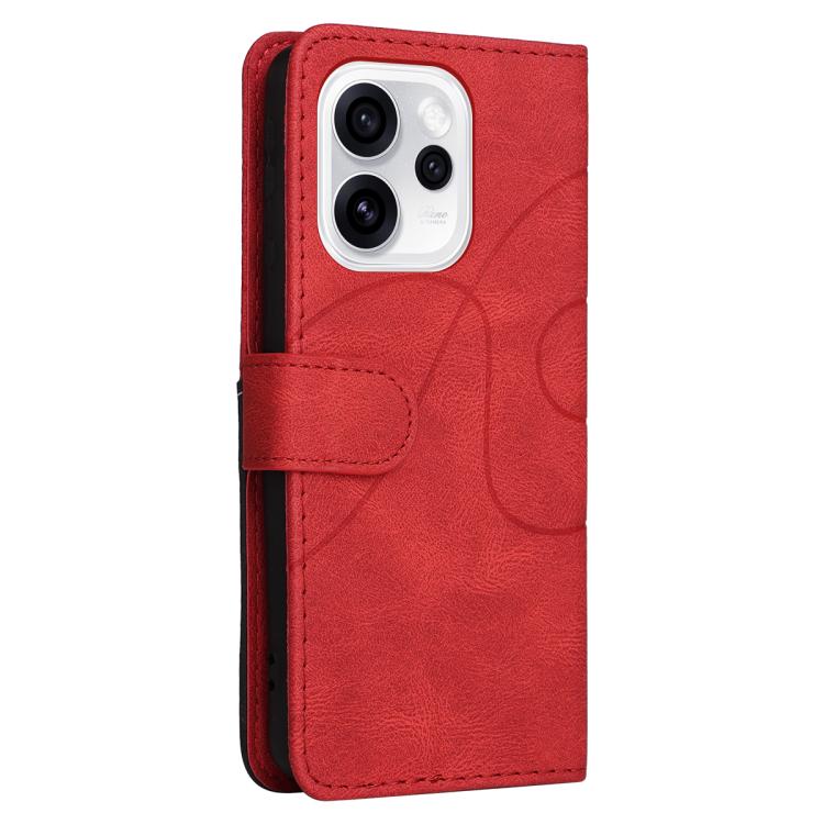 For OPPO Reno15 Pro 5G Global Dual-color Splicing Flip Leather Phone Case