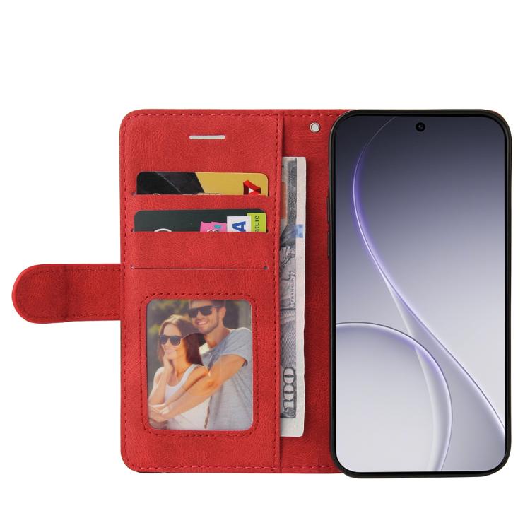 For OPPO Reno15 Pro 5G Global Dual-color Splicing Flip Leather Phone Case