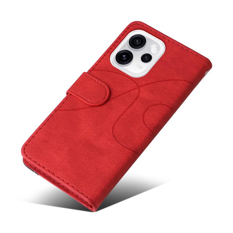 For OPPO Reno15 Pro 5G Global Dual-color Splicing Flip Leather Phone Case