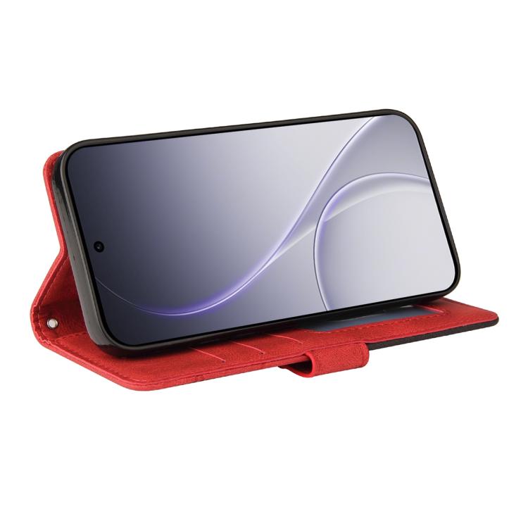 For OPPO Reno15 Pro 5G Global Dual-color Splicing Flip Leather Phone Case
