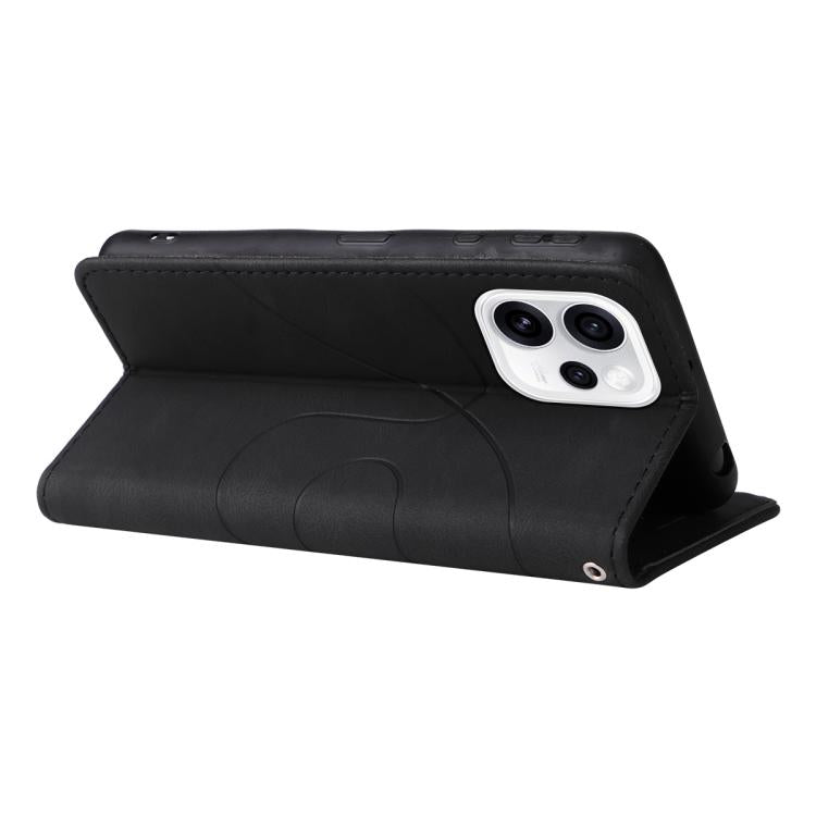 For OPPO Reno15 Pro 5G Global Dual-color Splicing Flip Leather Phone Case
