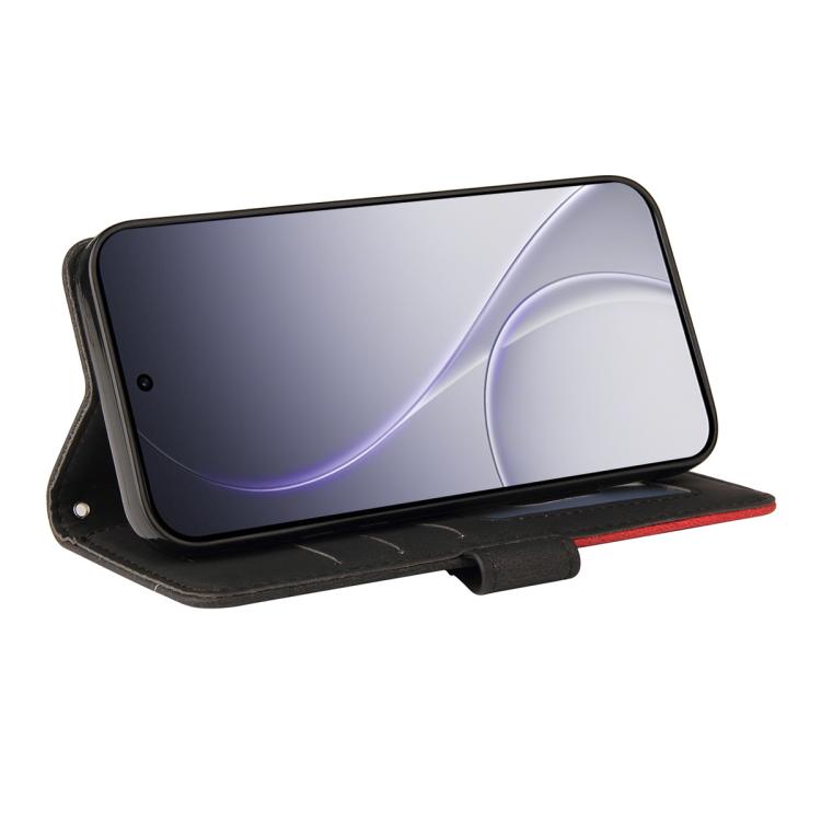 For OPPO Reno15 Pro 5G Global Dual-color Splicing Flip Leather Phone Case