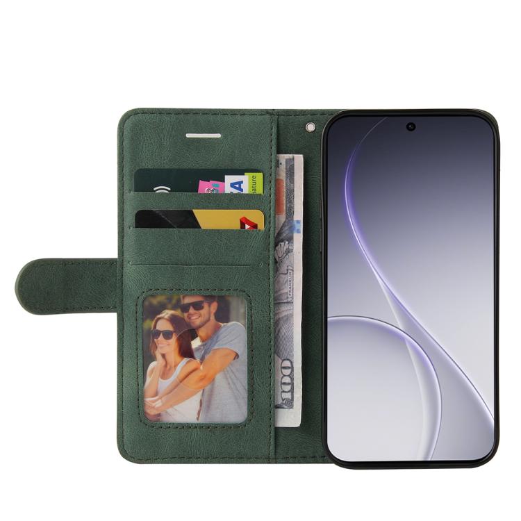 For OPPO Reno15 Pro 5G Global Dual-color Splicing Flip Leather Phone Case