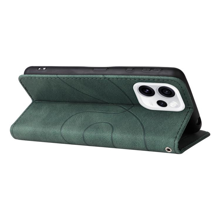 For OPPO Reno15 Pro 5G Global Dual-color Splicing Flip Leather Phone Case