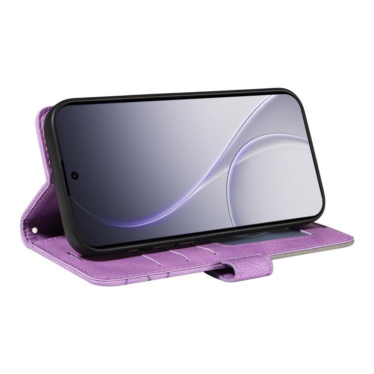 For OPPO Reno15 Pro 5G Global Dual-color Splicing Flip Leather Phone Case