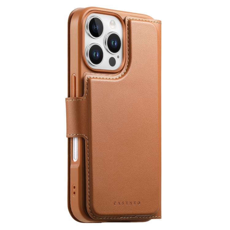 For iPhone 16 Pro CaseNeo Finger Grip Strap MagSafe Leather Phone Case