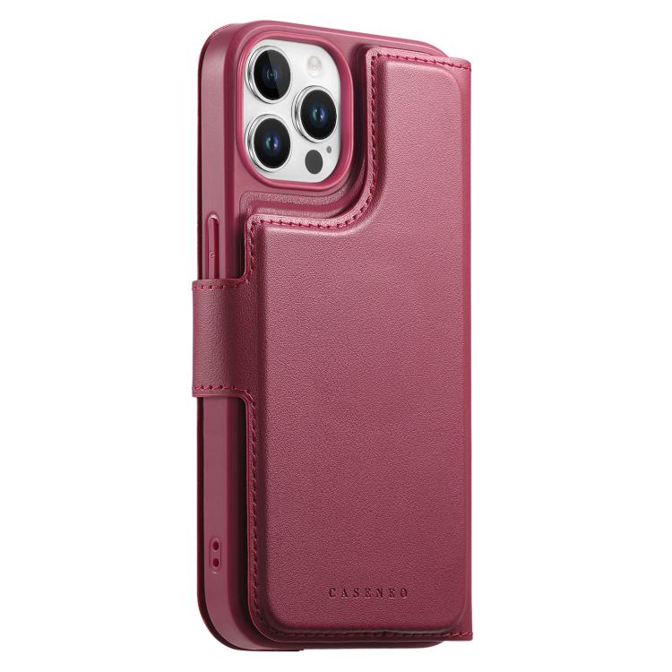 For iPhone 15 Pro Max CaseNeo Finger Grip Strap MagSafe Leather Phone Case