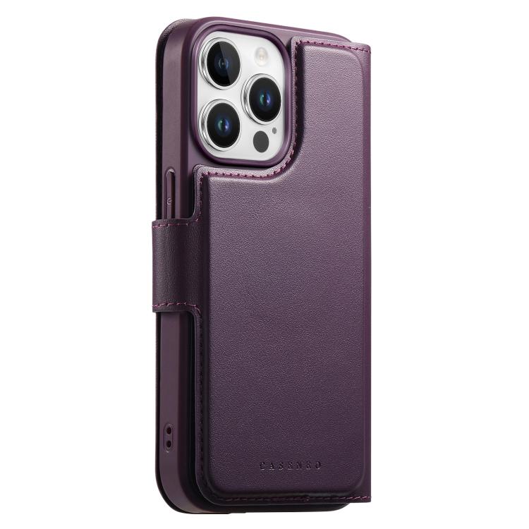 For iPhone 15 Pro CaseNeo Finger Grip Strap MagSafe Leather Phone Case