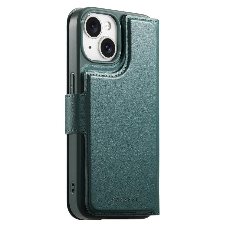 For iPhone 14 / 13 CaseNeo Finger Grip Strap MagSafe Leather Phone Case
