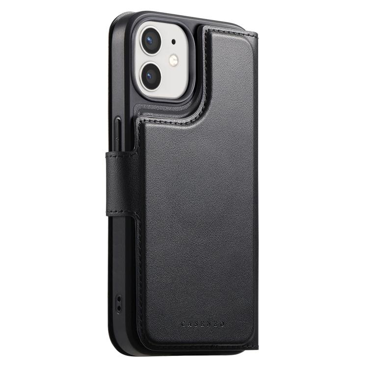 For iPhone 12 / 12 Pro CaseNeo Finger Grip Strap MagSafe Leather Phone Case