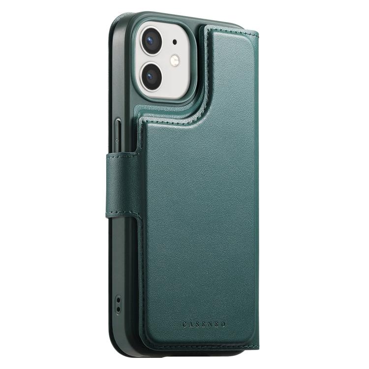 For iPhone 12 / 12 Pro CaseNeo Finger Grip Strap MagSafe Leather Phone Case