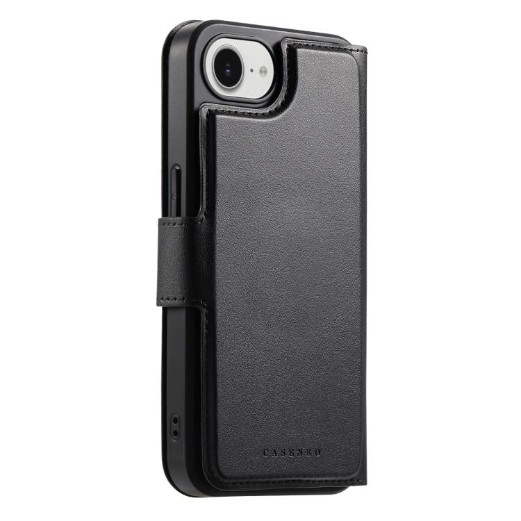 For iPhone 17e / 16e CaseNeo Finger Grip Strap MagSafe Leather Phone Case