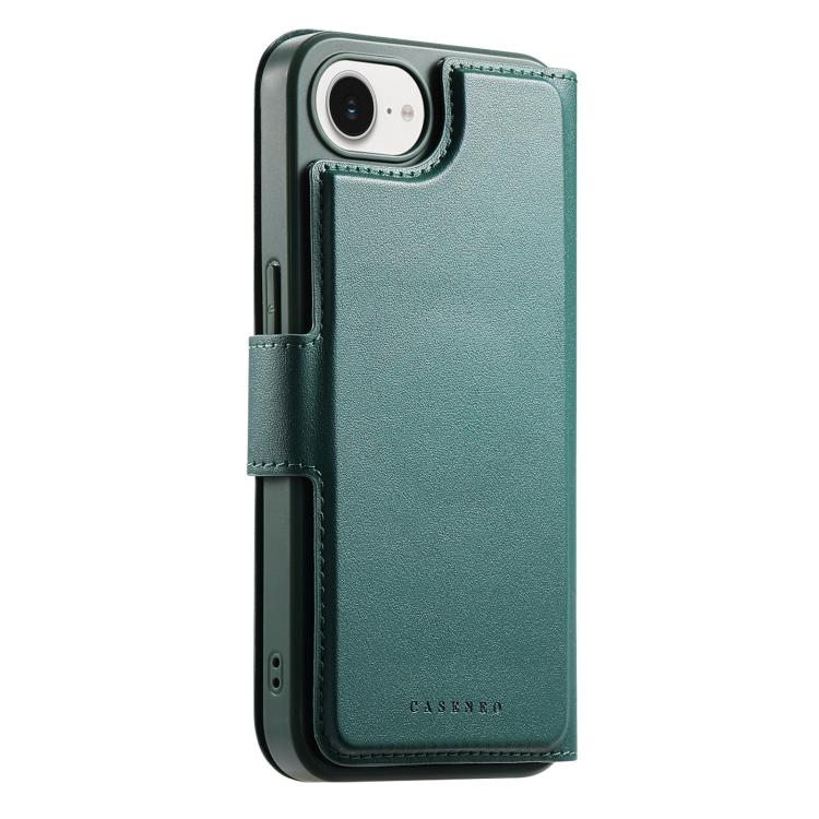 For iPhone 17e / 16e CaseNeo Finger Grip Strap MagSafe Leather Phone Case