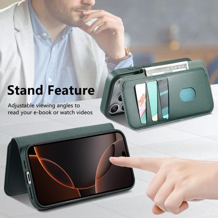 For iPhone 17 Pro Max CaseNeo Finger Grip Strap MagSafe Leather Phone Case