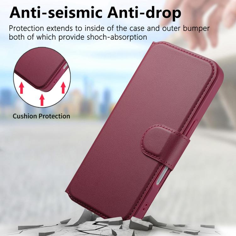 For iPhone 17 Pro Max CaseNeo Finger Grip Strap MagSafe Leather Phone Case