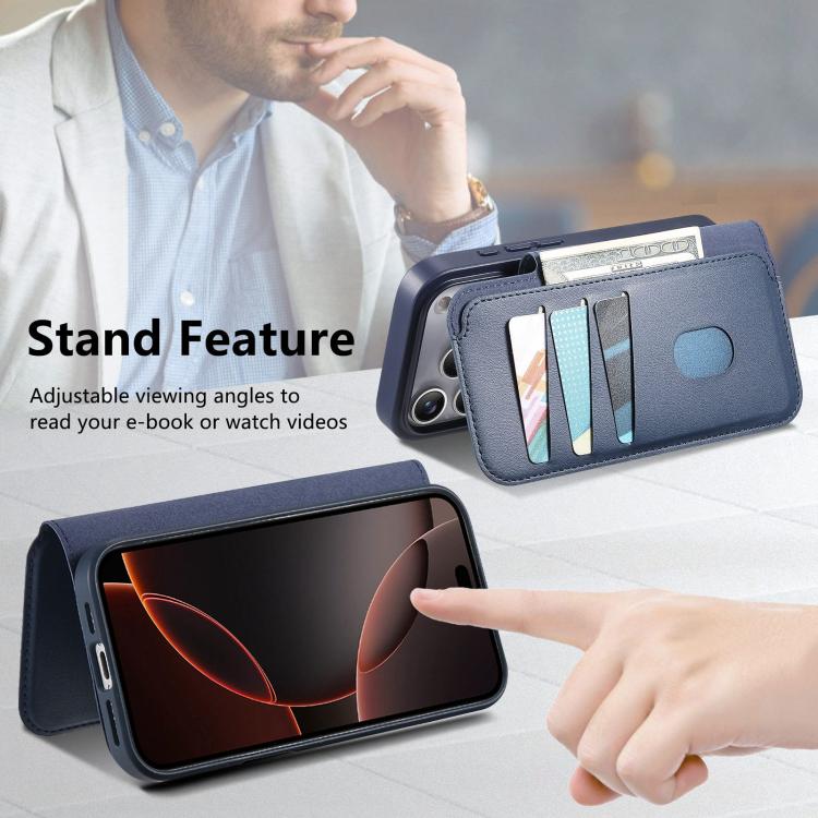 For iPhone 17 Pro Max CaseNeo Finger Grip Strap MagSafe Leather Phone Case