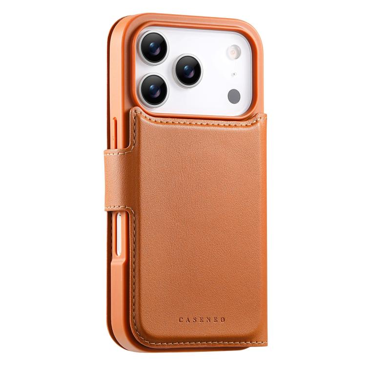 For iPhone 17 Pro CaseNeo Finger Grip Strap MagSafe Leather Phone Case
