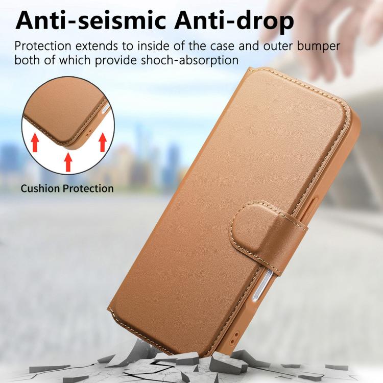 For iPhone 17 Pro CaseNeo Finger Grip Strap MagSafe Leather Phone Case