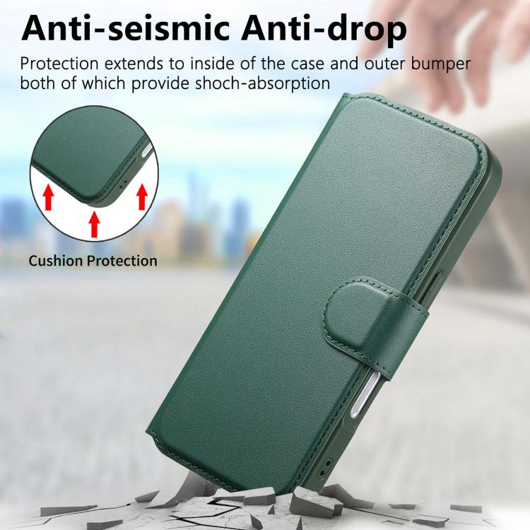 For iPhone 17 Pro CaseNeo Finger Grip Strap MagSafe Leather Phone Case