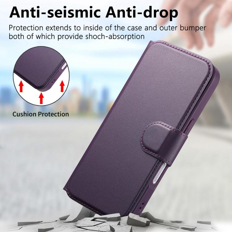 For iPhone 17 Pro CaseNeo Finger Grip Strap MagSafe Leather Phone Case