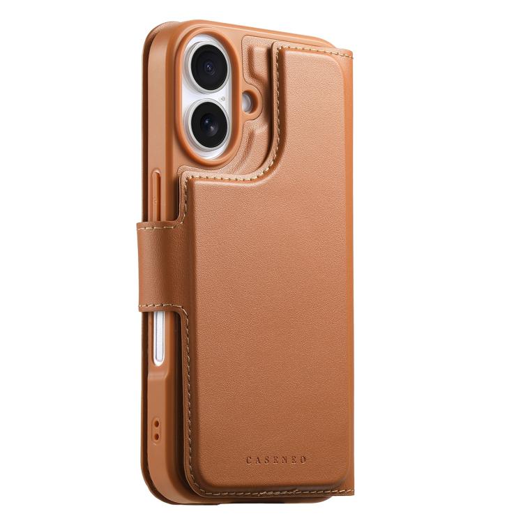 For iPhone 17 CaseNeo Finger Grip Strap MagSafe Leather Phone Case