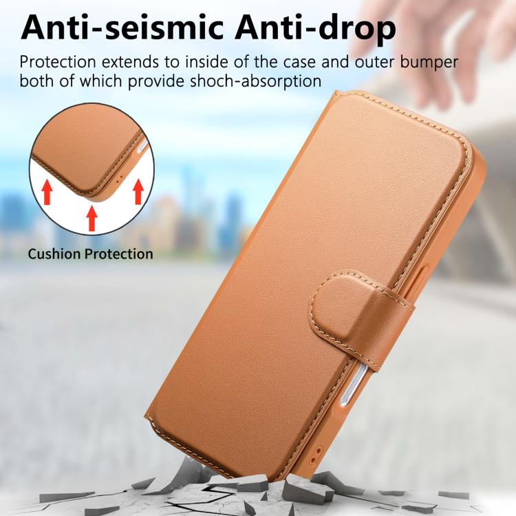 For iPhone 17 CaseNeo Finger Grip Strap MagSafe Leather Phone Case