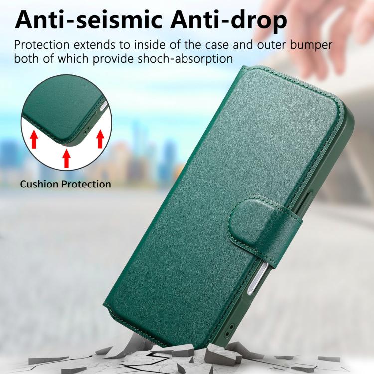 For iPhone 17 CaseNeo Finger Grip Strap MagSafe Leather Phone Case