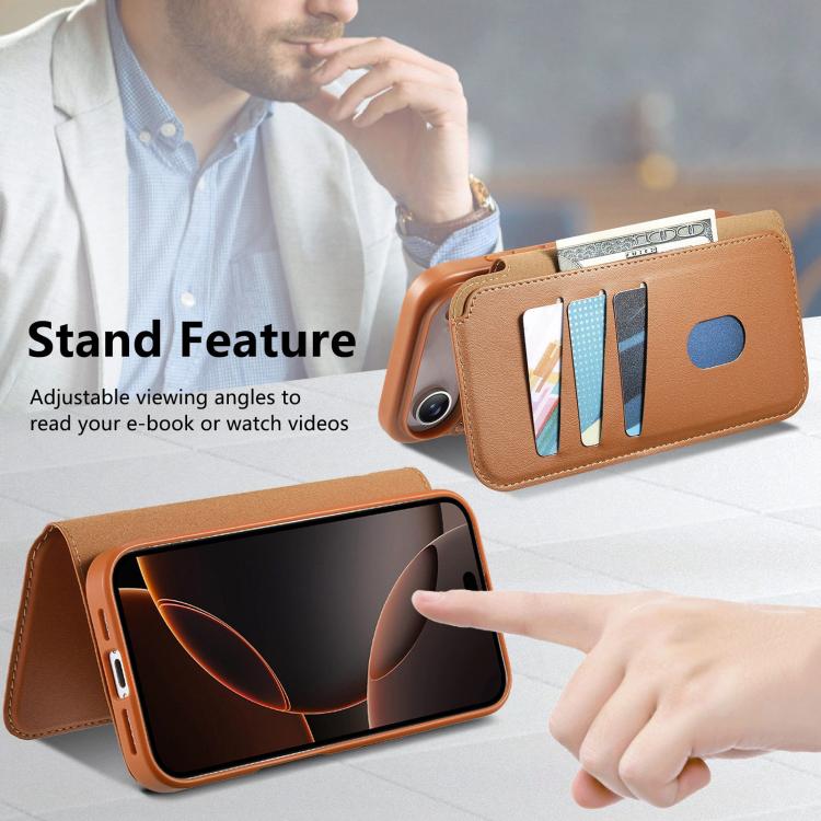 For iPhone Air CaseNeo Finger Grip Strap MagSafe Leather Phone Case