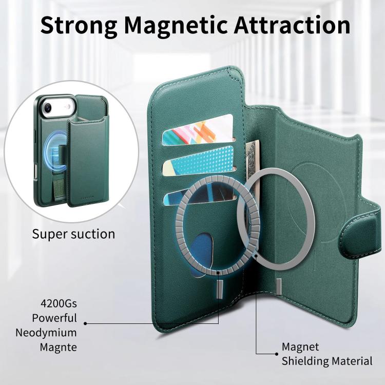 For iPhone Air CaseNeo Finger Grip Strap MagSafe Leather Phone Case