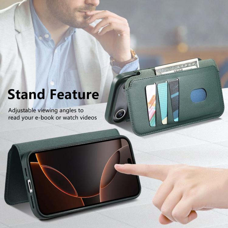 For iPhone Air CaseNeo Finger Grip Strap MagSafe Leather Phone Case