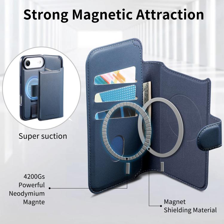 For iPhone Air CaseNeo Finger Grip Strap MagSafe Leather Phone Case