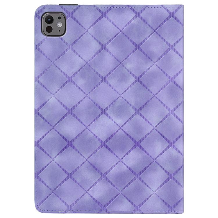 For iPad Air 11 2026 / 2025 / 2024 Rhombus Embossed Leather Smart Tablet Case