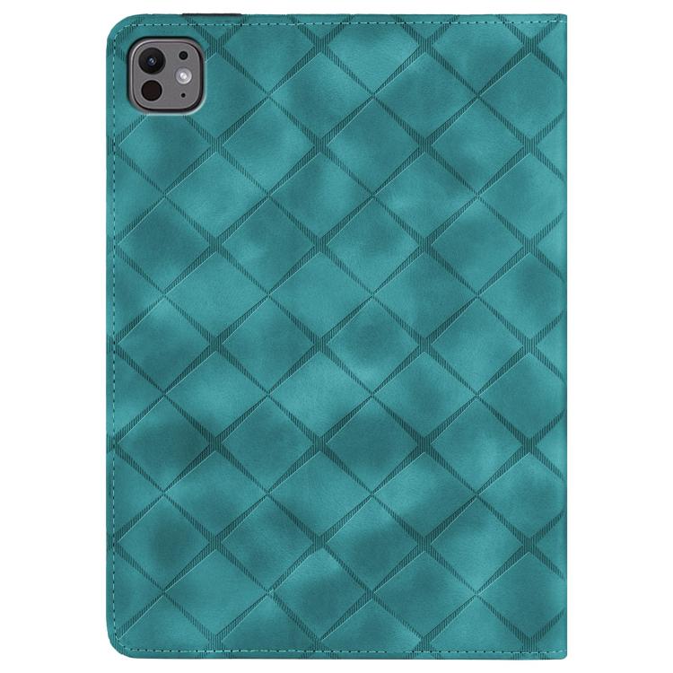 For iPad Air 11 2026 / 2025 / 2024 Rhombus Embossed Leather Smart Tablet Case