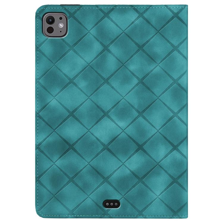 For iPad Pro 13 2025 / 2024 Rhombus Embossed Leather Smart Tablet Case