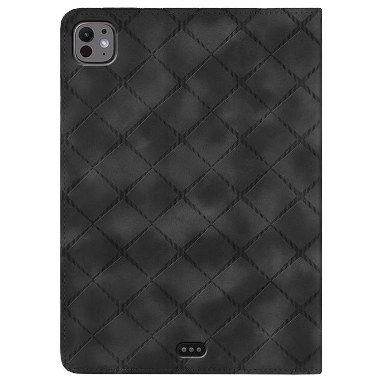 For iPad Pro 11 2025 / 2024 Rhombus Embossed Leather Smart Tablet Case