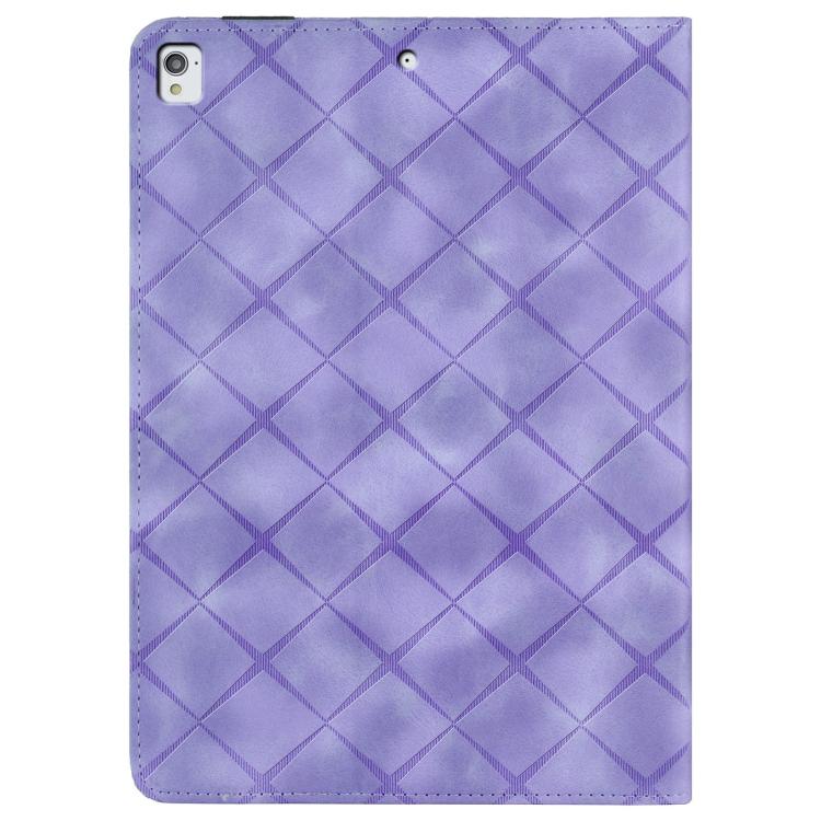 For iPad 10.2 2021 / Air 10.5 Rhombus Embossed Leather Smart Tablet Case