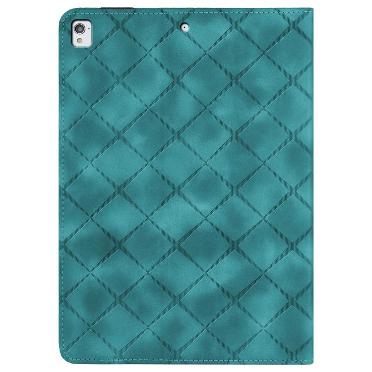 For iPad 10.2 2021 / Air 10.5 Rhombus Embossed Leather Smart Tablet Case