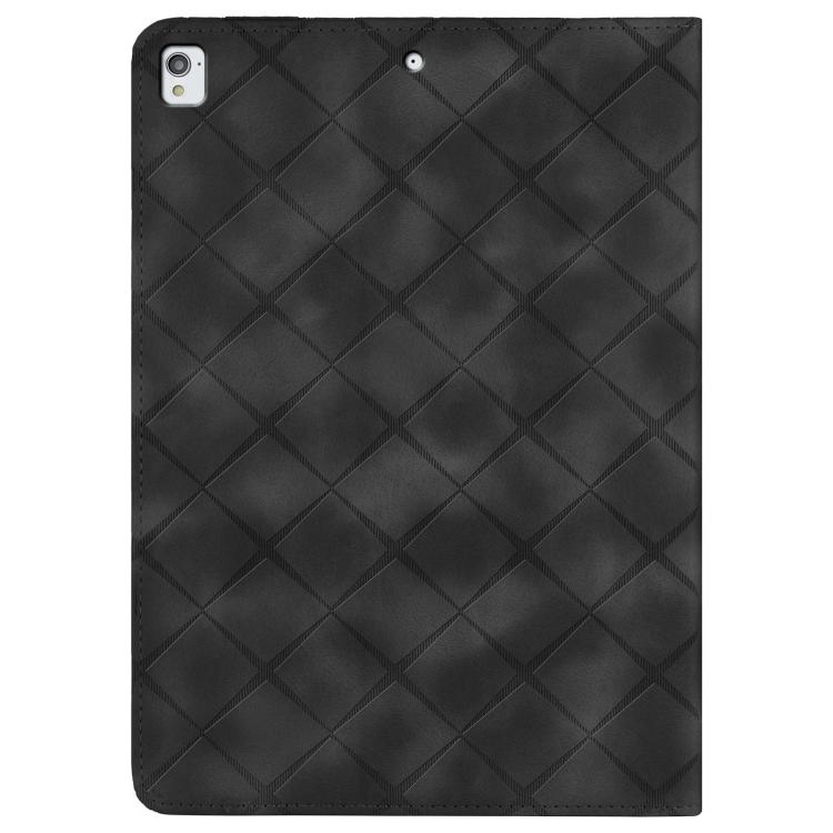 For iPad 10.2 2021 / Air 10.5 Rhombus Embossed Leather Smart Tablet Case