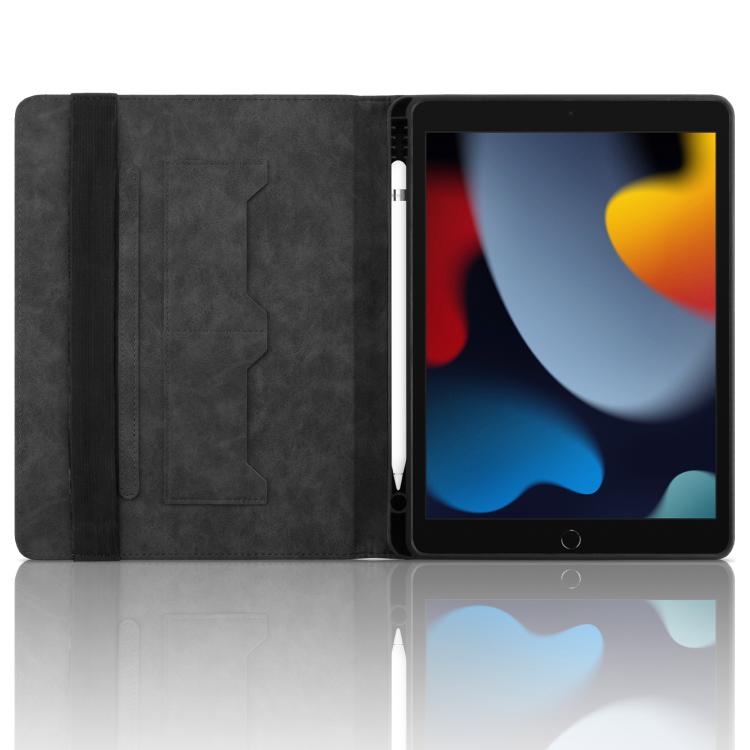 For iPad 10.2 2021 / Air 10.5 Rhombus Embossed Leather Smart Tablet Case