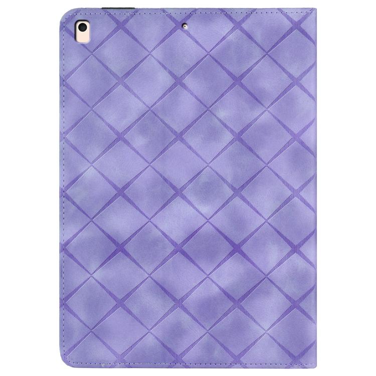 For iPad Air / Air 2 / 9.7 2017 / 2018 Rhombus Embossed Leather Smart Tablet Case