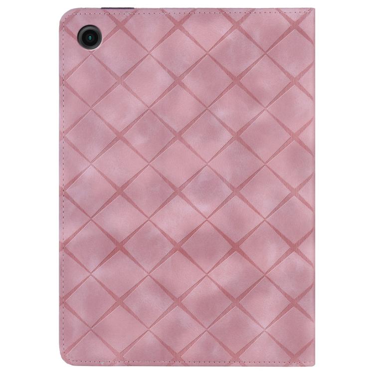 For Samsung Galaxy Tab A8 10.5 X200 Rhombus Embossed Leather Smart Tablet Case