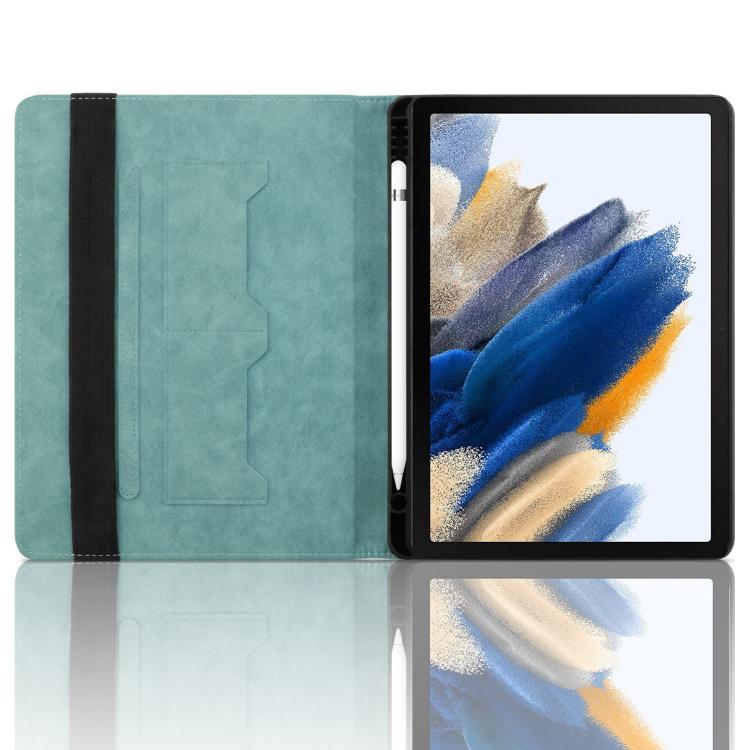 For Samsung Galaxy Tab A8 10.5 X200 Rhombus Embossed Leather Smart Tablet Case
