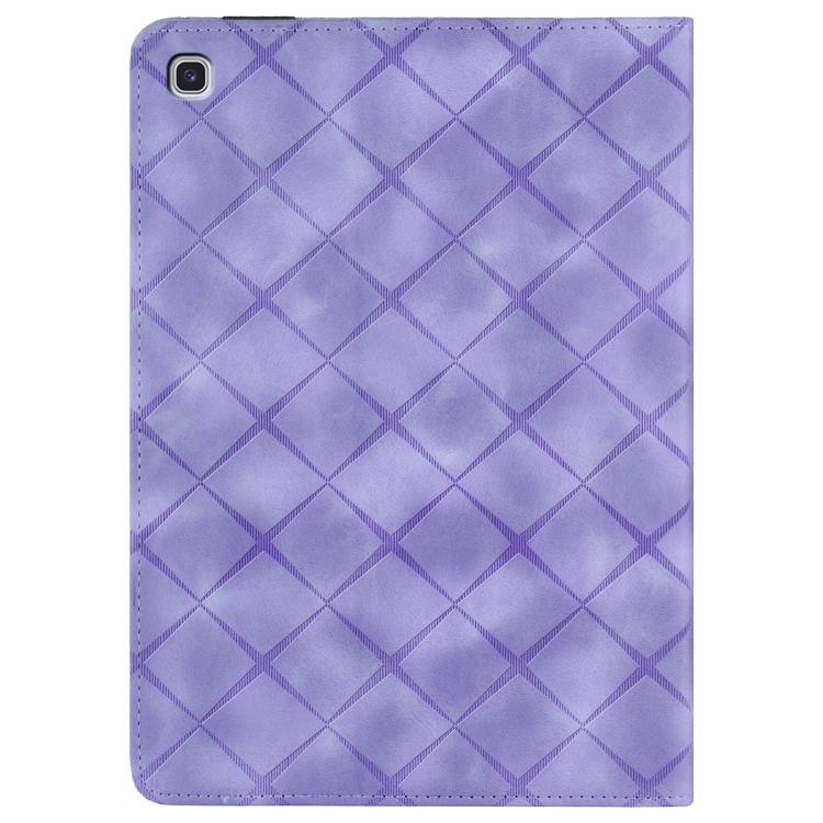 For Samsung Galaxy Tab S6 Lite 2024 Rhombus Embossed Leather Smart Tablet Case
